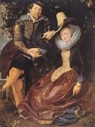 Peter Paul Rubens Ruben with his first wife Isabeela Brant in the Honeysuckle Bower (mk08) painting
